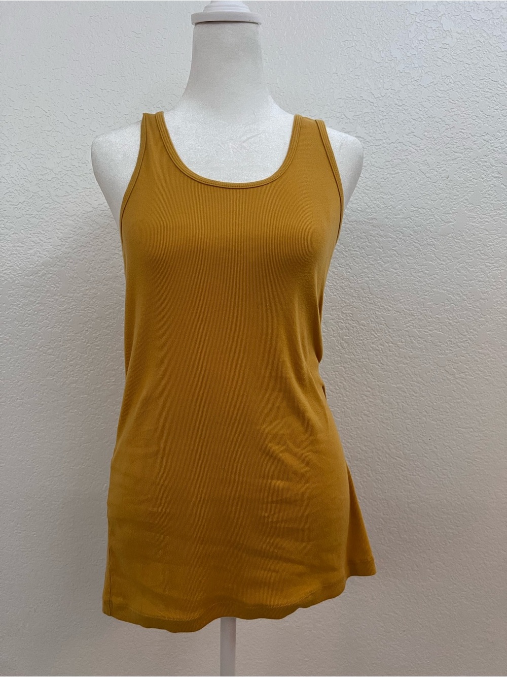 Mossimo Supply Co Ribbed Tank Top – Mustard Yellow – XXL